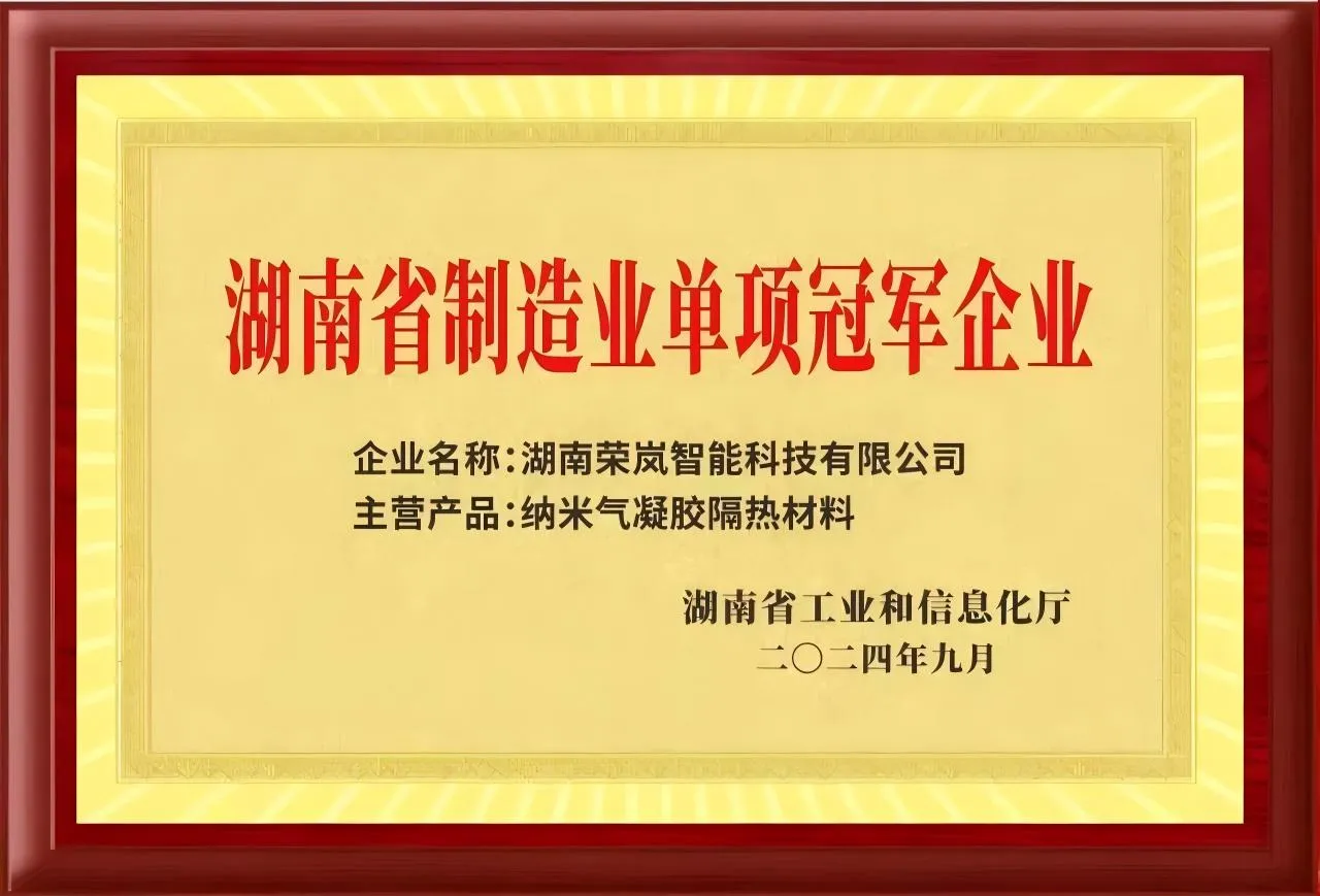 湖南省制造业单项冠军企业